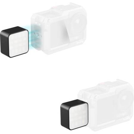 SmallRig 5446 - mała lampa LED z magnesem do kamer sportowych i smartfonów - przykład użycia